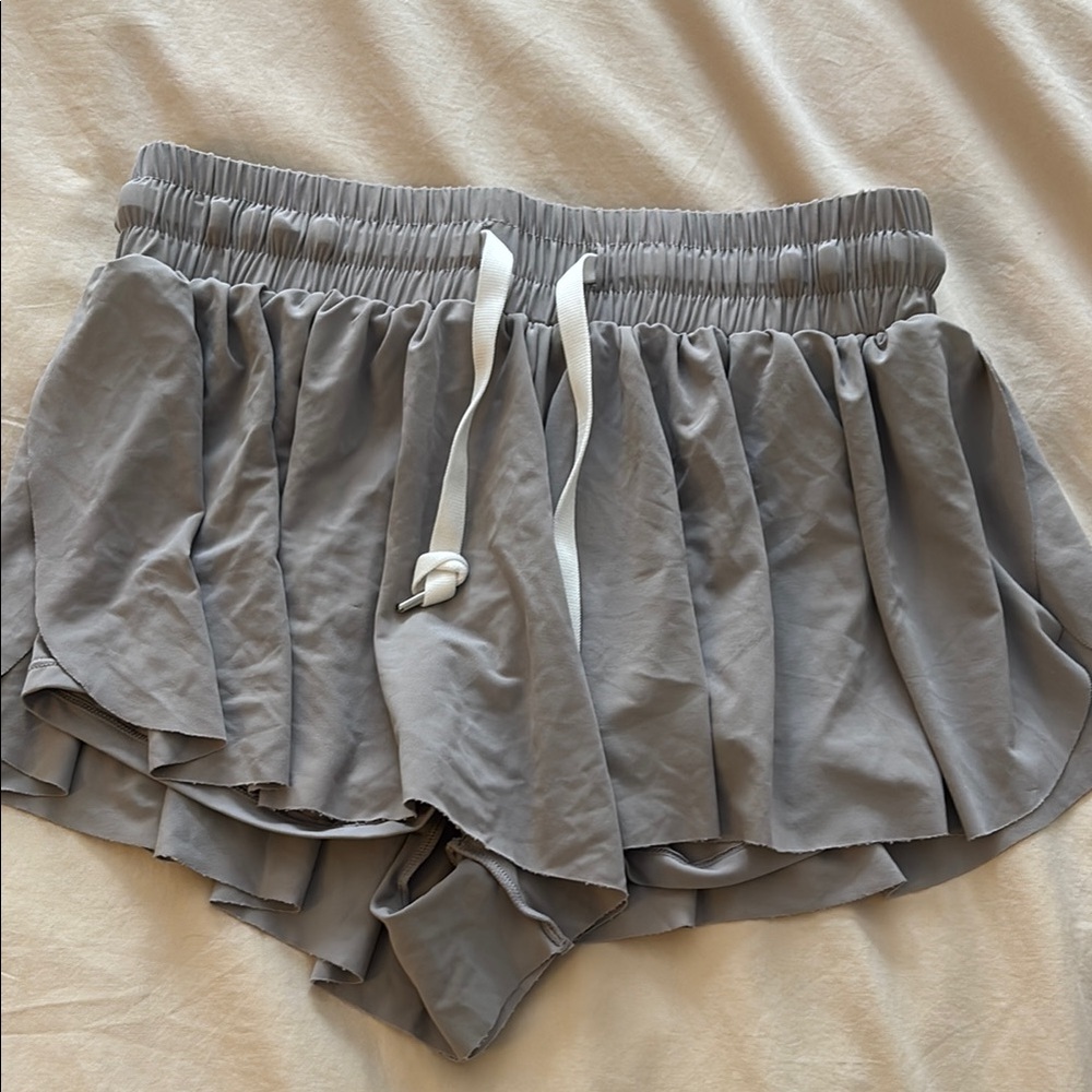 Katie J NYC Gray Girls Butterfly Shorts